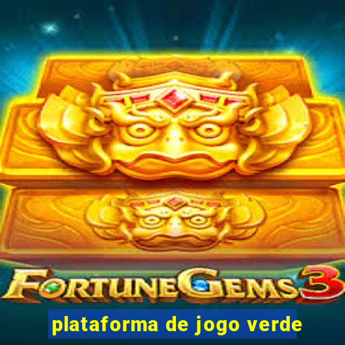 plataforma de jogo verde